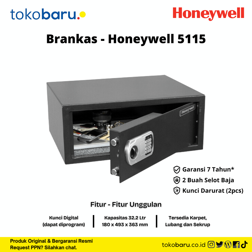 brankas safe deposit box honeywell 5115