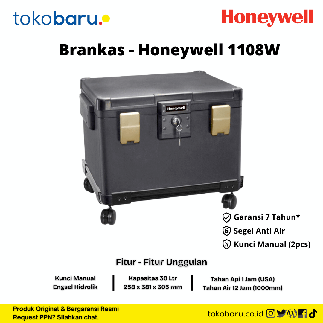 brankas safe deposit box honeywell 1108W