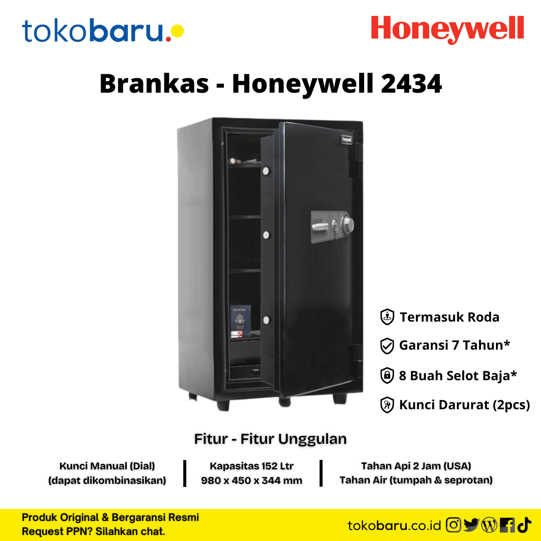 brankas safe deposit box honeywell 2434