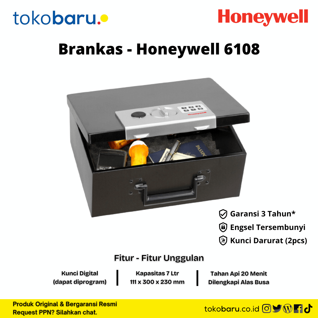 brankas safe deposit box honeywell 6110