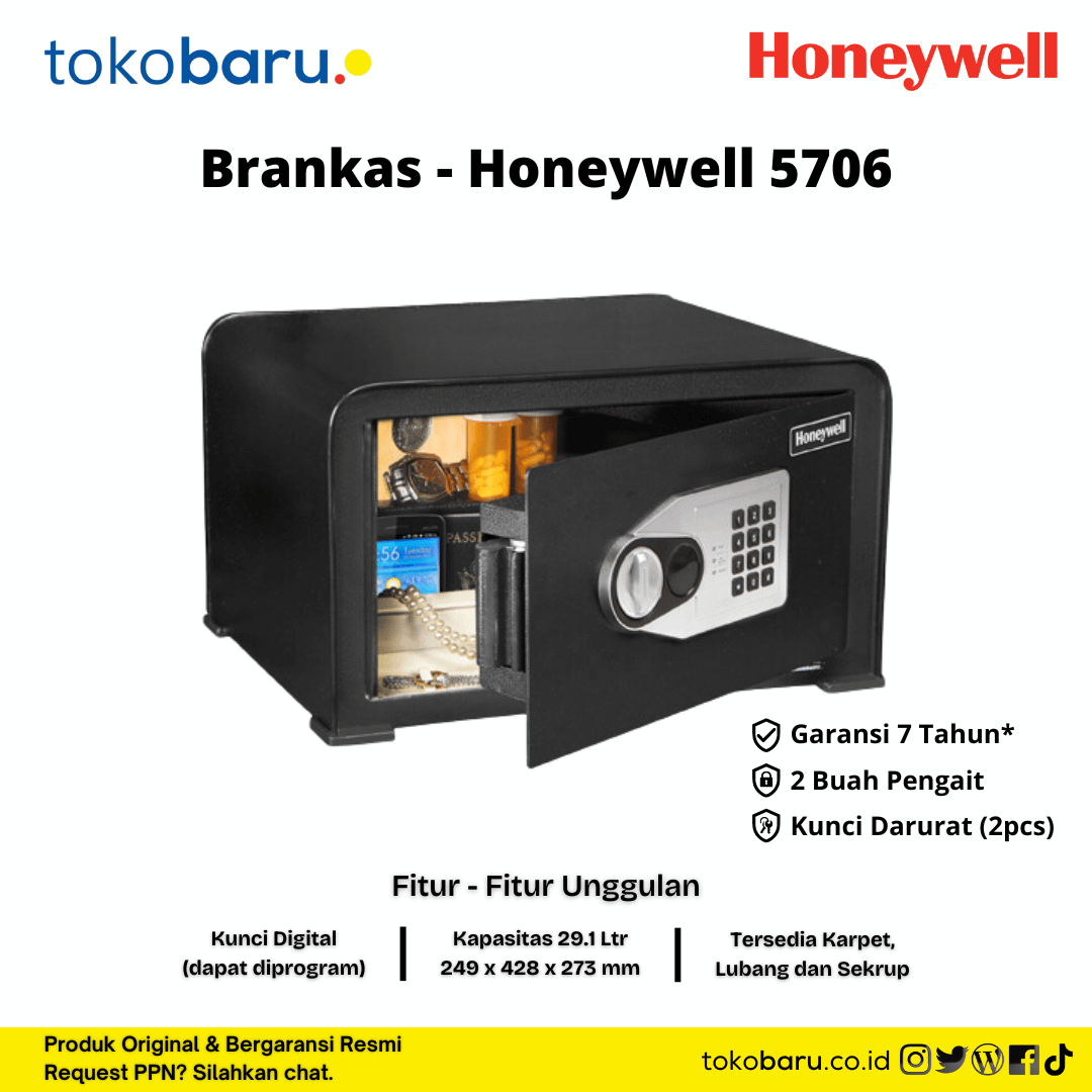 brankas safe deposit box honeywell 5706