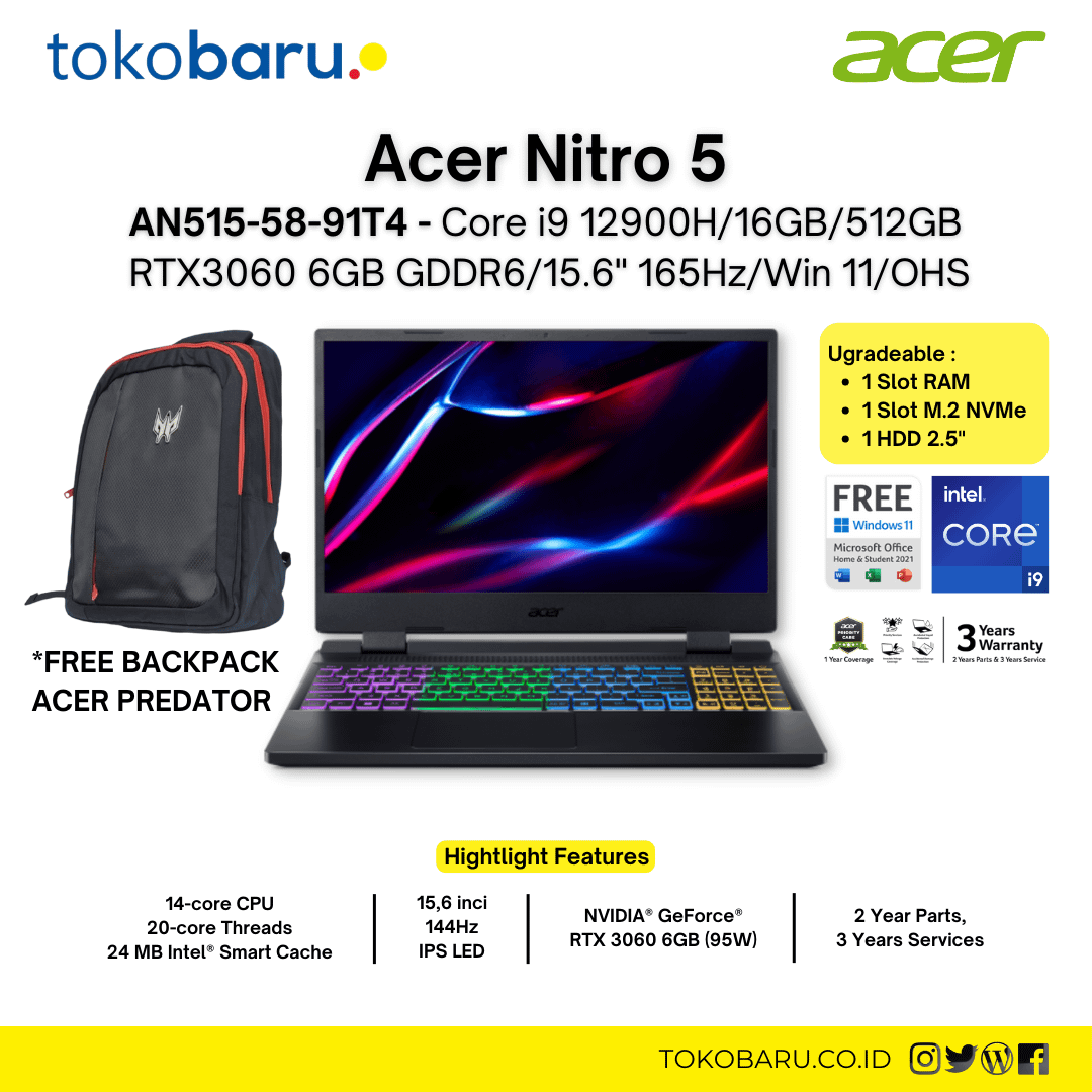 Acer Nitro 5 AN515-58-91T4 - Image 1