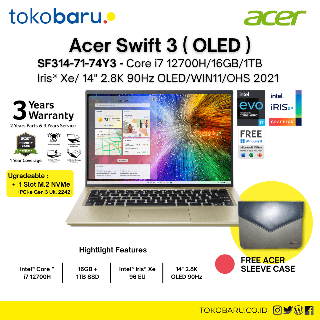 Acer Swift 3 OLED SF314-71-74Y3 - Image 1