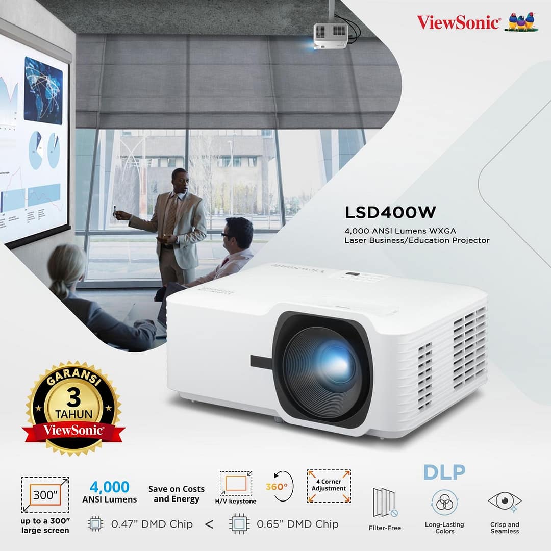 ViewSonic Projector Laser LSD400W 4000Ansi Lumens WXGA - Image 1