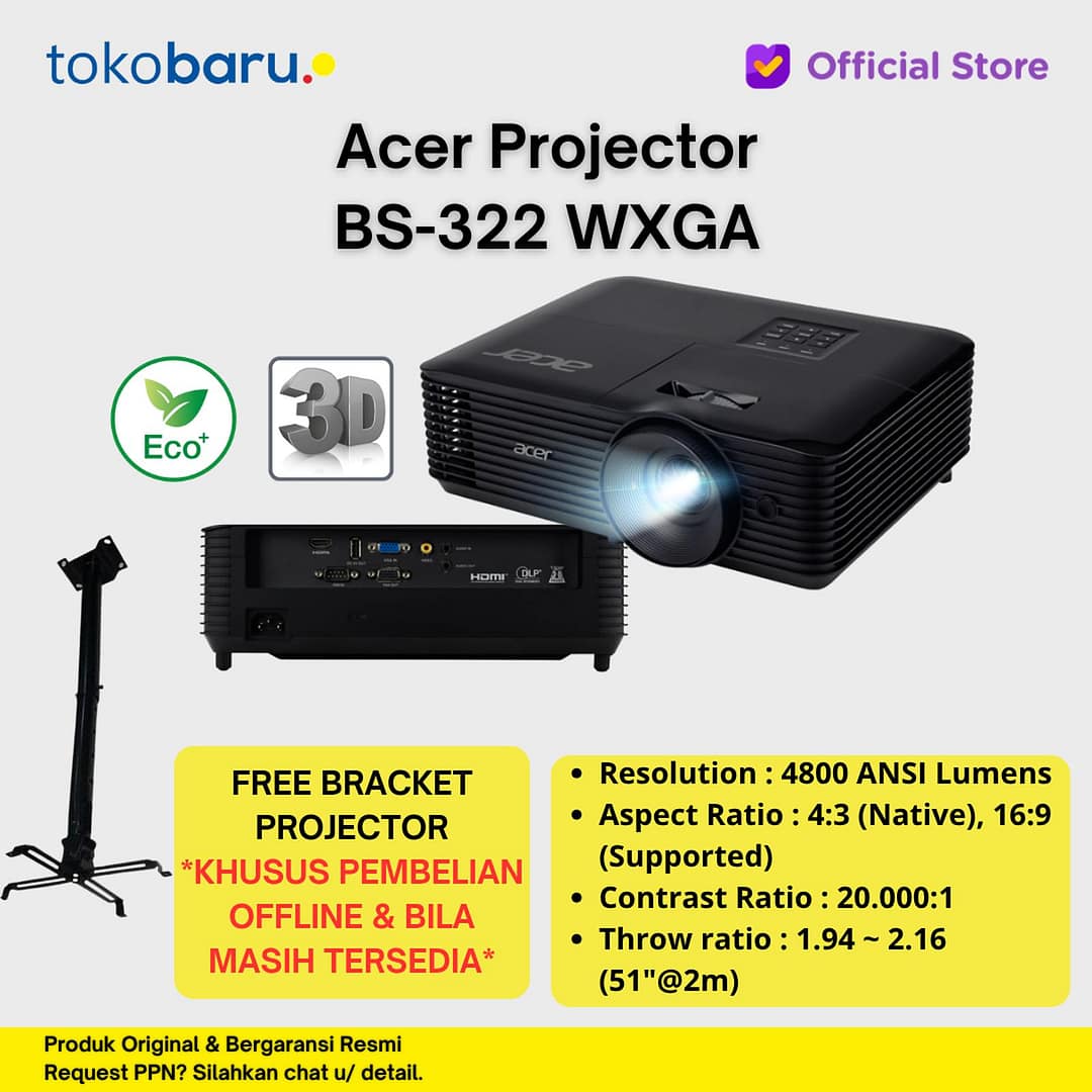Projector Acer BS-322 WXGA - Image 1