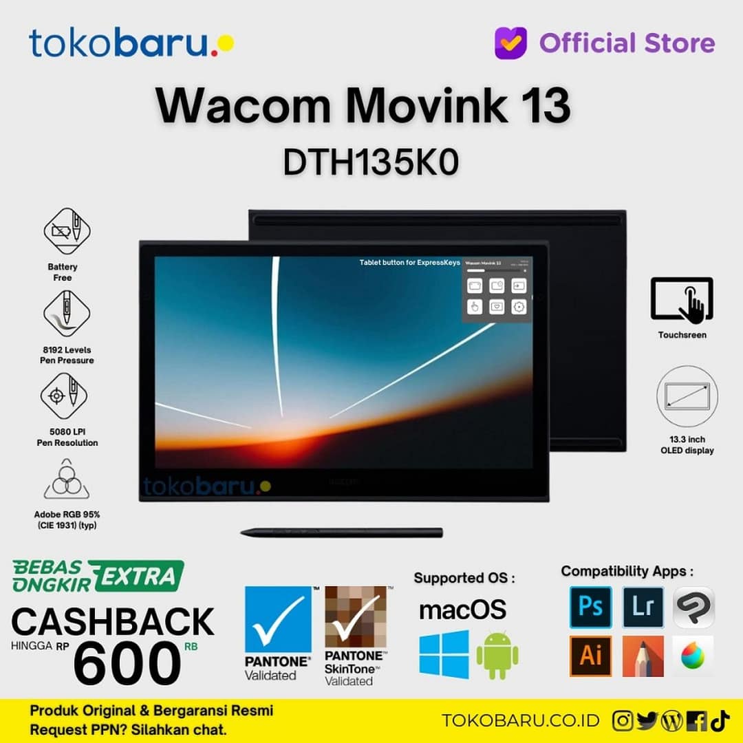 Wacom Movink 13 Creative Pen & Touch Display Oled DTH135K0A - Image 1