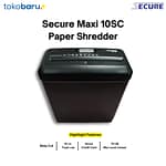 Secure Maxi 10SC Paper Shredder Mesin Penghancur Kertas 10SC