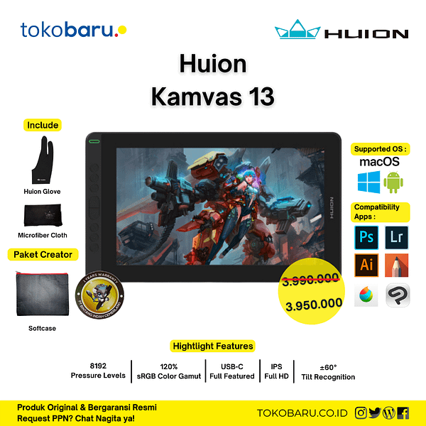 Huion Kamvas 13 Pen Display | GS1331