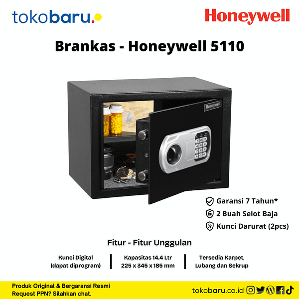 brankas safe deposit box honeywell 5110