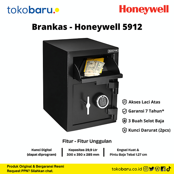 brankas safe deposit box honeywell 5912
