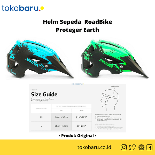 Helm Sepeda MTB Proteger Earth