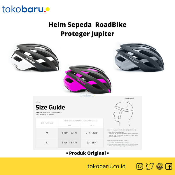 Helm Sepeda RoadBike Proteger Jupiter