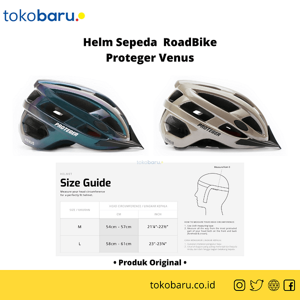 Helm Sepeda RoadBike Proteger Venus