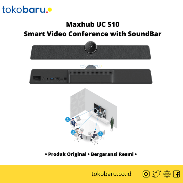 Maxhub UC S10 Smart Soundbar Conference Camera