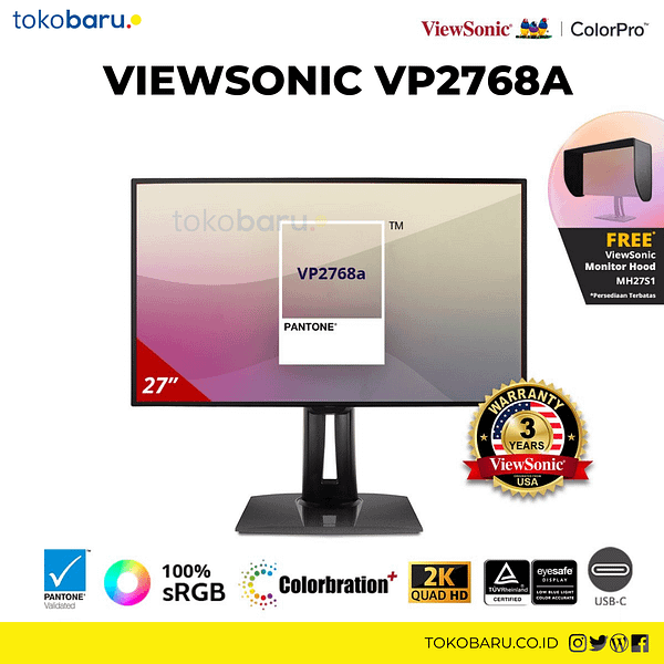 Monitor Viewsonic VP2768A 27" 2K