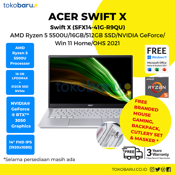 Acer Swift X SFX14 AMD Ryzen 5