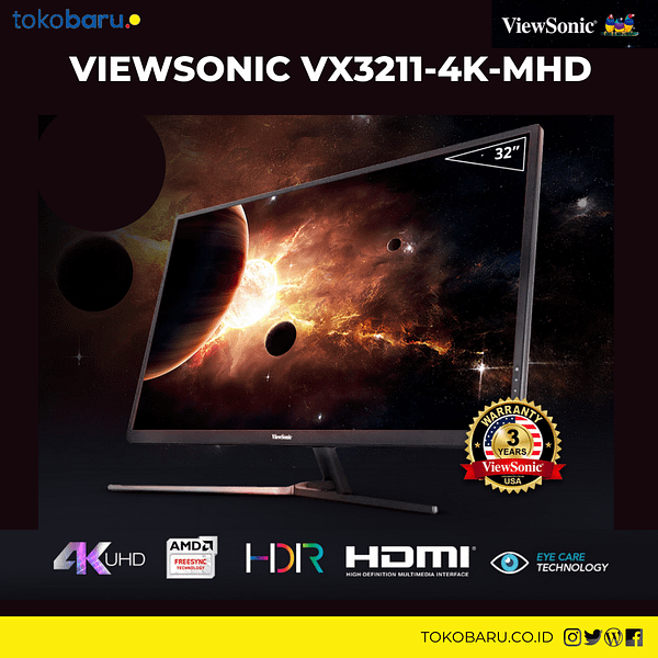 Viewsonic VX3211-4K-MHD 32" Monitor
