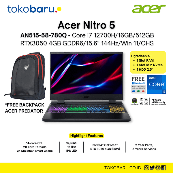 Acer Nitro 5 AN515-58-780Q
