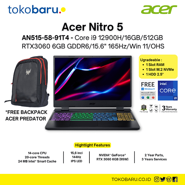 Acer Nitro 5 AN515-58-91T4