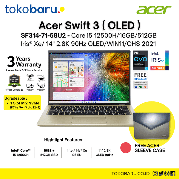 Acer Swift 3 OLED SF314-71-58U2