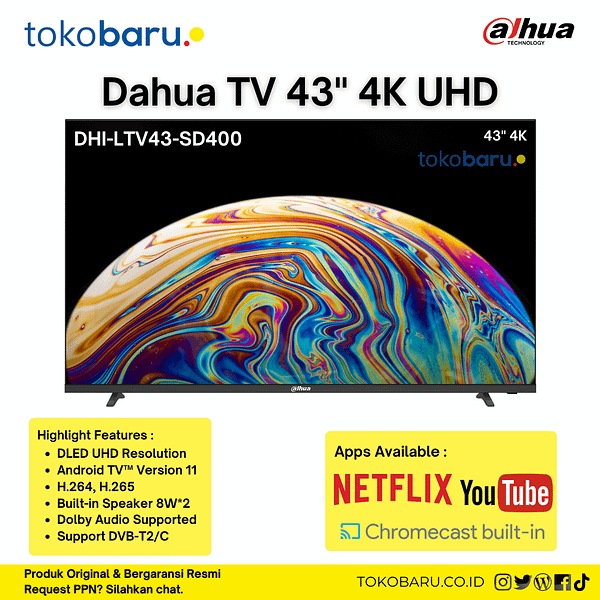 Dahua TV 43" 4K UHD